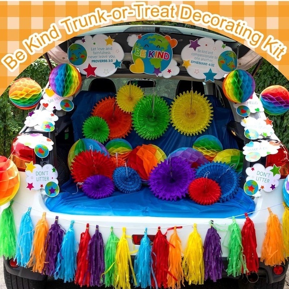 Other - Trunk-or-Treat Decorating Kit - Multicolor Be kind